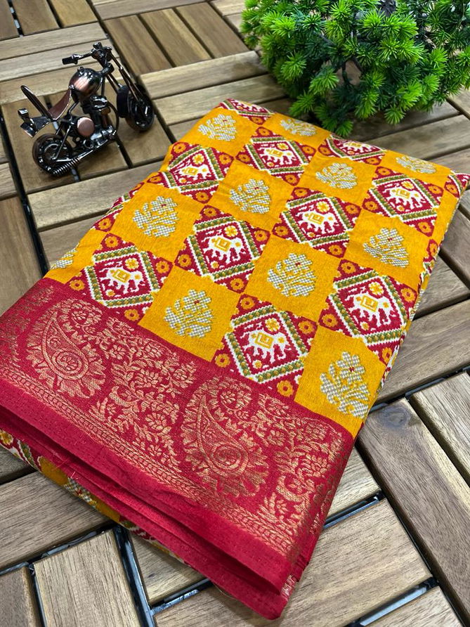 Wow Patola Printed Designer Non Catalog Sarees